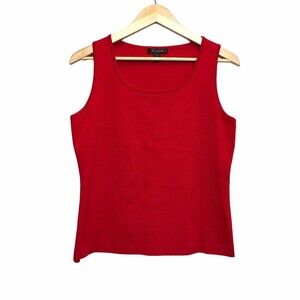 St. John Knit Career Tank‎ Top Dark Red Medium Blouse